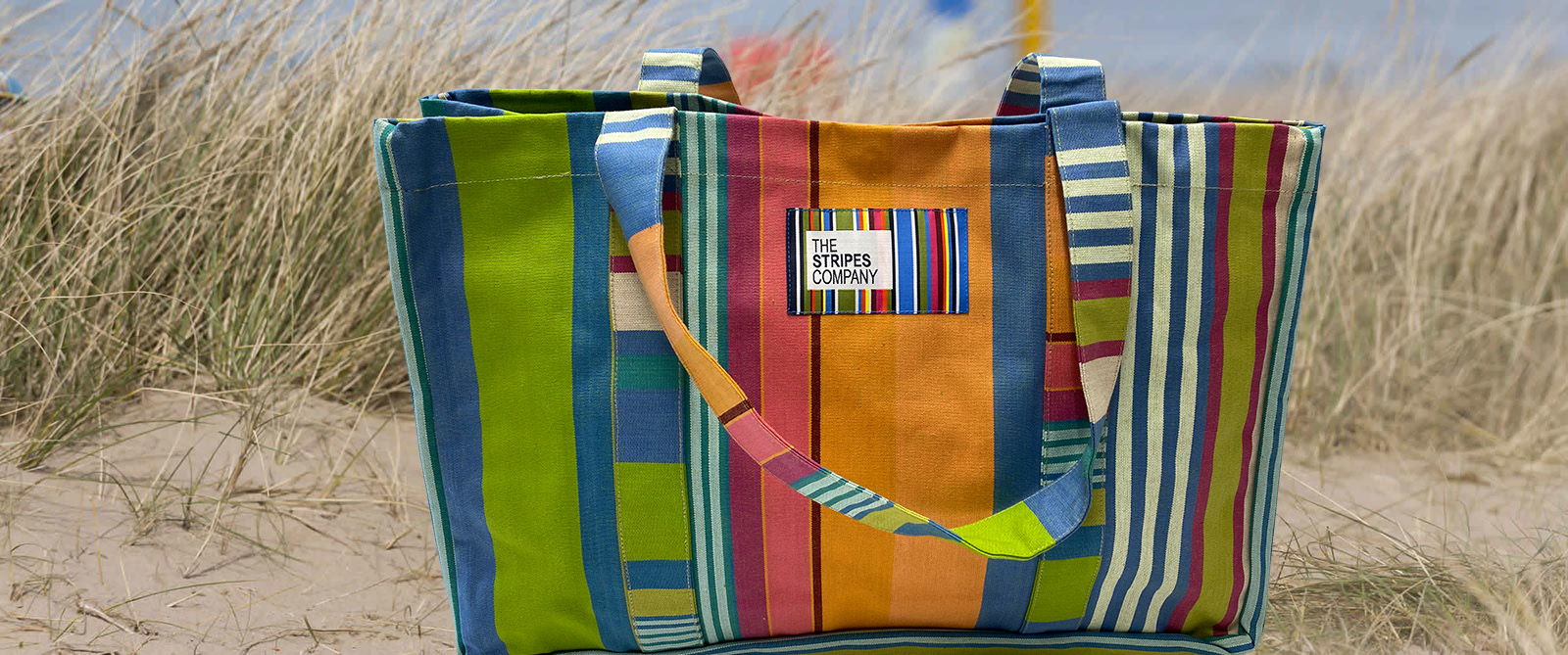 Candy Stripe Extra Large Beach Bag