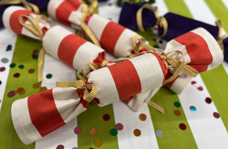Fabric Christmas Crackers - Reusable Fill your own Crackers - Choose the Fabric