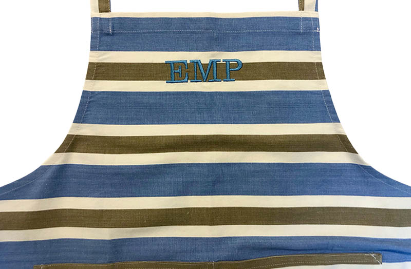 personalised striped aprons