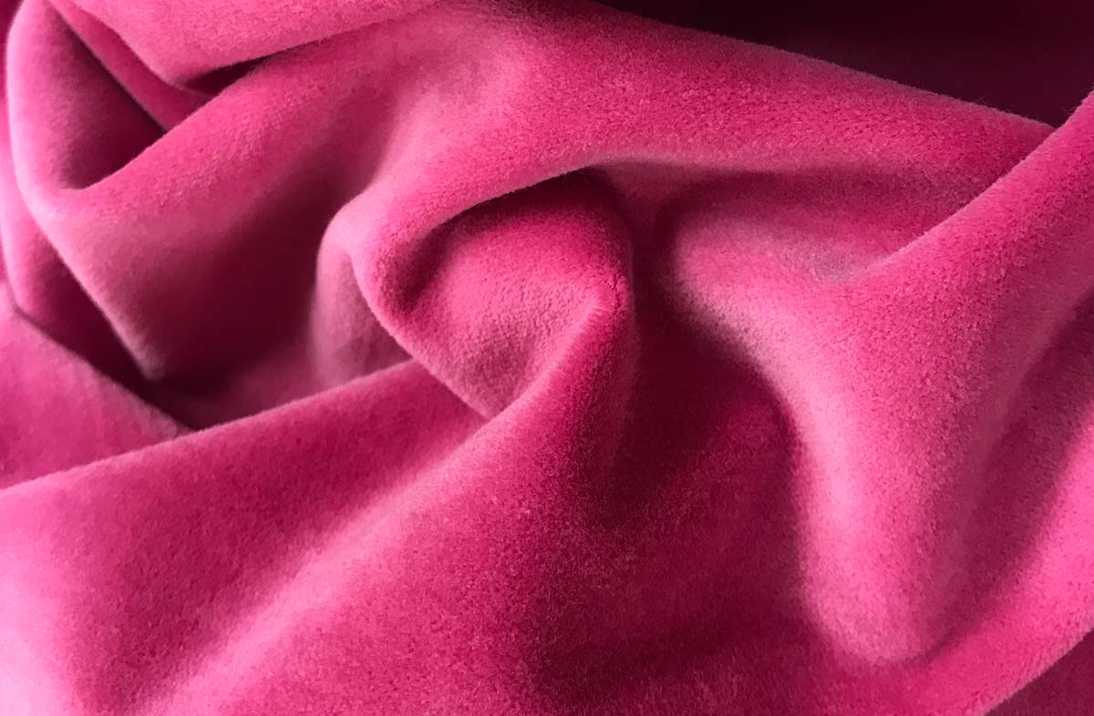 Miami Posh Pink Velvet Fabric