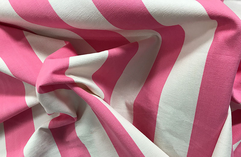 Pure Cotton Pink Thick Stripe Fabric 150 cm Wide