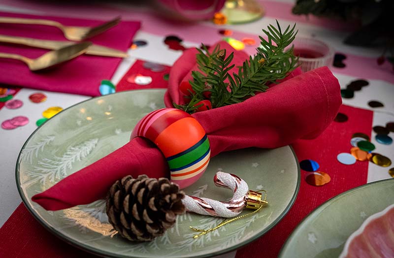 red christmas napkins