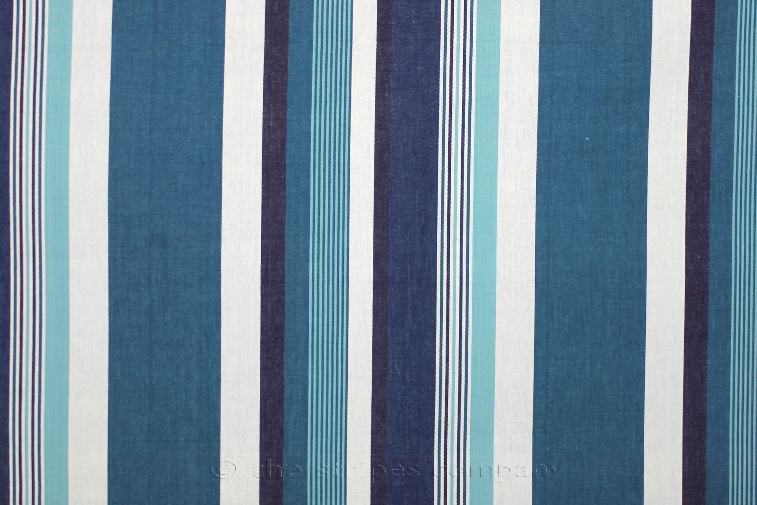 Teal Striped Fabrics - Stripe Cotton Curtain Upholstery Fabrics - Swing ...