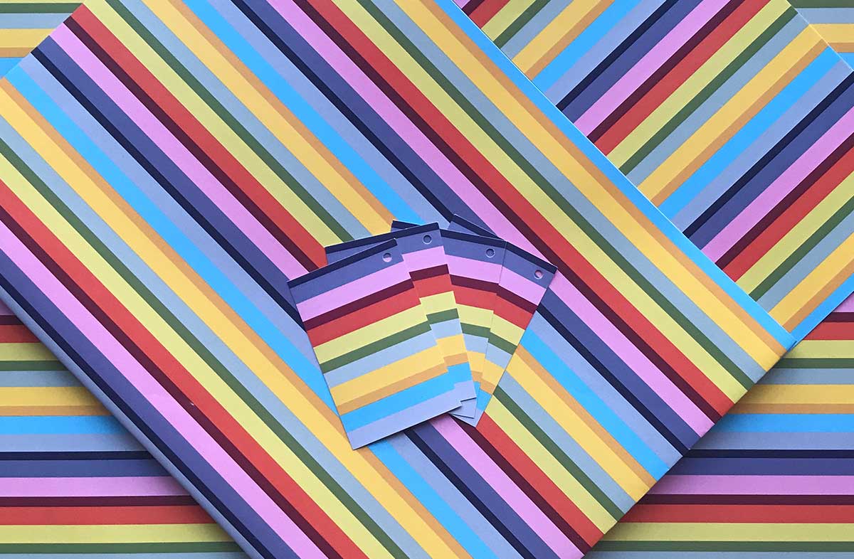 rainbow wrapping paper