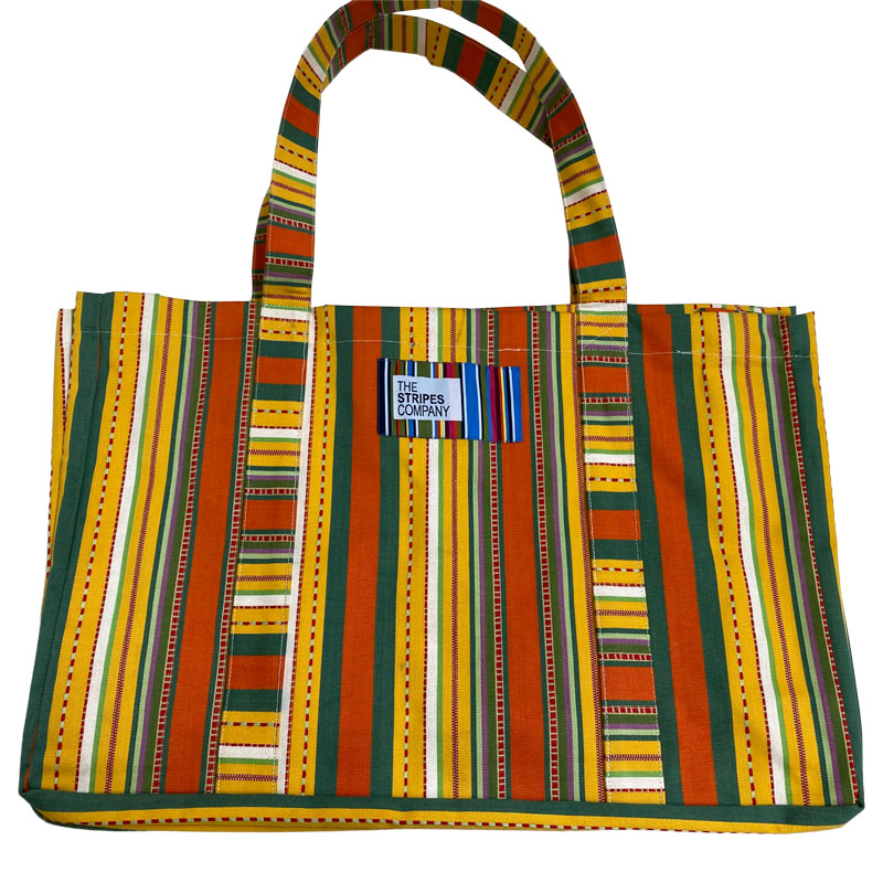 big striped beach bag 